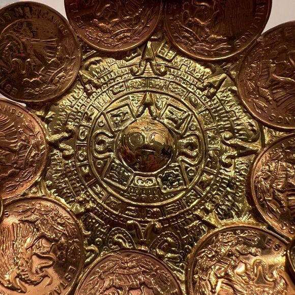 Vintage Mexican Coin Dish Ashtray - Picture 4 of 12